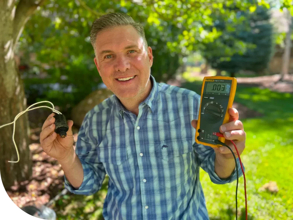 Peer with irrigation components